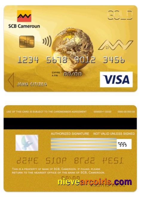 Cameroon SCB bank visa gold card